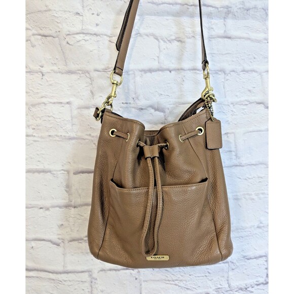 VtG Y2K Coach Avery Leather Drawstring Hobo purse bag satchel style F27003 - Picture 3 of 8